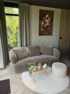 Wellness lodge Specht woonkamer